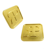 Gold Round Customized Bags Hardware Accessories, Metal Plate